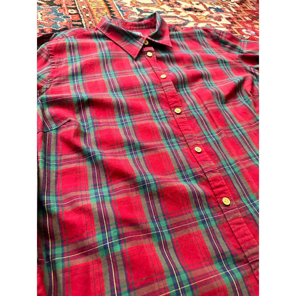 Chaps Ralph Lauren Women’s Button Down Holiday Plaid Shirt Size 3XL - Picture 3 of 7